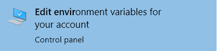 Edit Environment Variables
